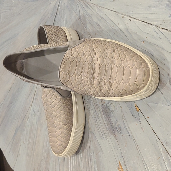 Vince Preston snakeskin grey slip on Sneakers - Picture 3 of 9